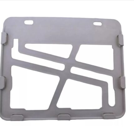 SUPORTE PROTETOR PLACA MOTO MERCOSUL MODELO - CINZA